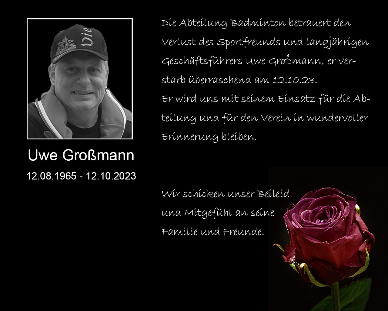 Uwe Großmann Traueranzeige